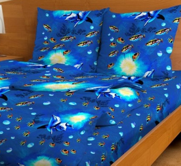 Постельное белье из бязи 110г Дельфины 