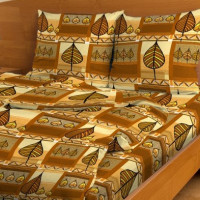 Постельное белье из бязи 110г Листья коричневые 