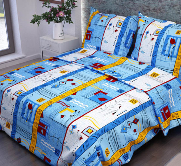 Постельное белье из бязи 120г Стамбул синий 