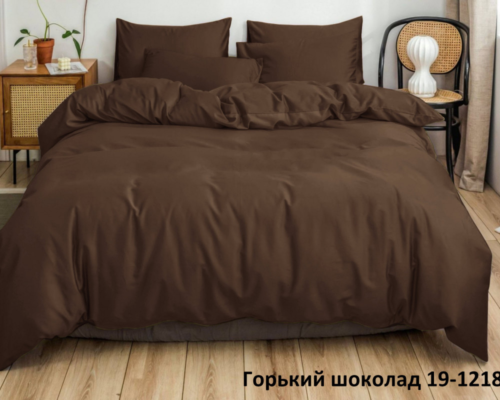 Постельное белье из полисатина ГОРЬКИЙ ШОКОЛАД 